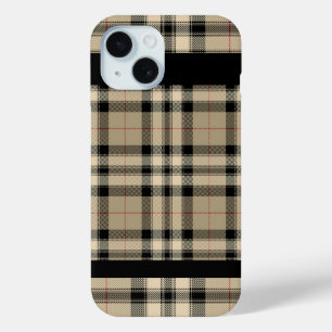 Klassieke Beige en Zwart geruite iPhone / iPad hoe