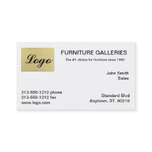 Klassieke beige Logo Visitekaartjes