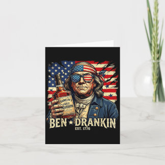 Klassieke Ben Drankin Grappige Ben 4 juli Drinken Kaart