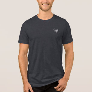 Klassieke "Best Dad Ever" Heart Design Tri-Blend Shirt