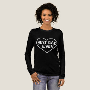 Klassieke "Best Dad Ever" Heart Design - Vaderdag Tri-Blend Shirt