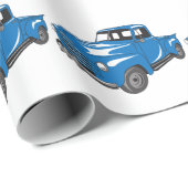 Klassieke bestelwagen cadeaupapier (Rol Hoek)