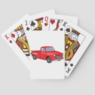Klassieke bestelwagen pokerkaarten