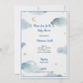 Klassieke Bezorging Ooievaar Baby Shower Kaart (Achterkant)