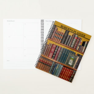 Klassieke bibliotheek met Hoesje van boek - Planne Planner