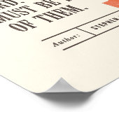 Klassieke bibliotheekofferte van Stephen Fry Poster (Hoek)