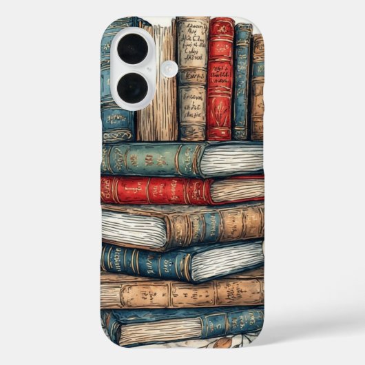Klassieke bibliotheekplank Case-Mate iPhone case (Achterkant)
