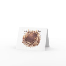 Klassieke Bijbel Kaarslicht Herfst Geloven Wenskaa