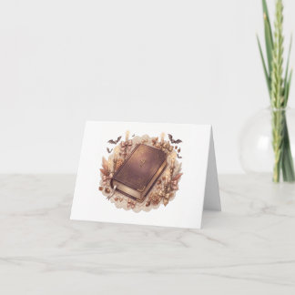 Klassieke Bijbel Kaarslicht Herfst Geloven Wenskaa Notitiekaartje