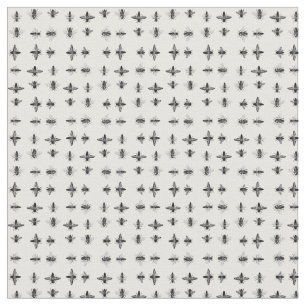 Klassieke bijen printpatroon KUSTBG-KLEUR Stof