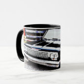 Klassieke  Black Impala Car Art Mok Cup (Voorkant links)