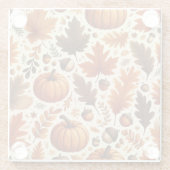 klassieke bladeren/pompoenen/eikels Herfst Glazen Onderzetter (Achterkant)