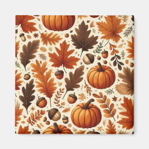 klassieke bladeren/pompoenen/eikels Herfst Magneet