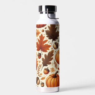 klassieke bladeren/pompoenen/eikels Herfst Waterfles