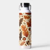 klassieke bladeren/pompoenen/eikels Herfst Waterfles (Voorkant)