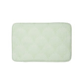 Klassieke bladpatroon in wit en groen badmat (Voorkant)