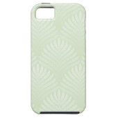 Klassieke bladpatroon in wit en groen Case-Mate iPhone case (Achterkant)