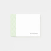 Klassieke bladpatroon in wit en groen post-it® notes (Voorkant)