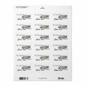 Klassieke bladplaat etiket (Full Sheet)