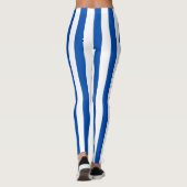  Klassieke Blauw & Witte Stripes Leggings (Achterkant)
