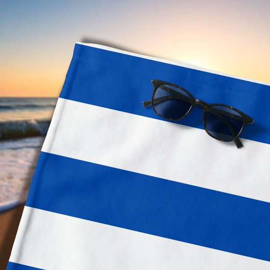  Klassieke Blauw & Witte Stripes Strandlaken