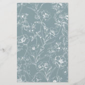 Klassieke Blauwe Baby Shower Babyboek Emoji Spel Flyer (Achterkant)