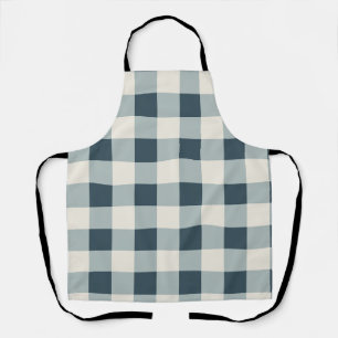 Klassieke Blauwe Boerderij Gingham Style Schort