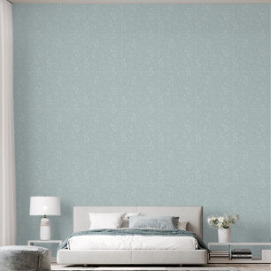 Klassieke Blauwe Floral Behang