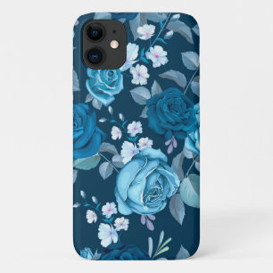 Klassieke Blauwe Floral iPhone 11 Hoesje