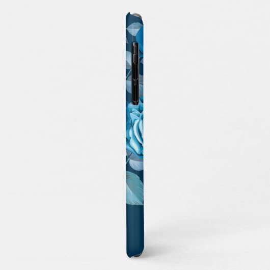 Klassieke Blauwe Floral Case-Mate iPhone Case (Achterkant/links)