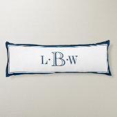 Klassieke blauwe grens geprogrammeerd lichaamskussen (Achterkant)