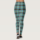 Klassieke Blauwe Schotse Clan Bell Tartan Leggings (Achterkant)