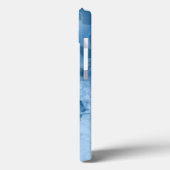 Klassieke blauwe sterren patroon Moderne monogram  Case-Mate iPhone Case (Achterkant / Links)