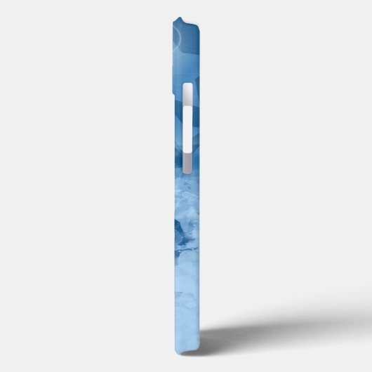 Klassieke blauwe sterren patroon Moderne monogram  Case-Mate iPhone Case (Achterkant / Links)