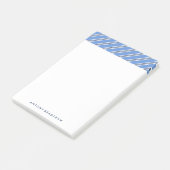 Klassieke blauwe strepen post-it® notes (Schuin)