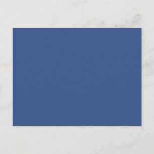 Klassieke, blauwe, vaste kleuren briefkaart