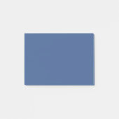 Klassieke blauwe vlakke, vaste kleur post-it® notes (Voorkant)