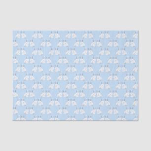 Klassieke Blauwe & Witte Staffordshire Spaniel Hon Tissuepapier