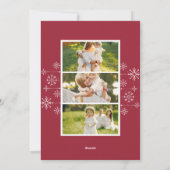 Klassieke Bloei | Kerst Foto Kaart (Achterkant)