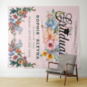 Klassieke bloementuin afstuderen wandkleed (In Situ (horizontaal))