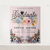 Klassieke bloementuin afstuderen wandkleed (Voorkant)