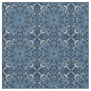 Klassieke Blue Boho Tegels Stof