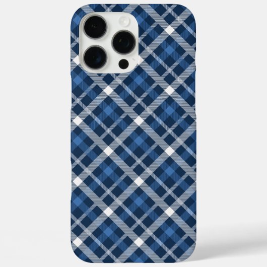 Klassieke Blue Plaid Telefoonhoes - Stijlvolle Tar Case-Mate iPhone Case (Achterkant)