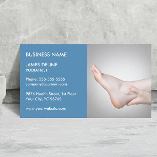 Klassieke Blue Podiatrist Business Card-template Visitekaartje