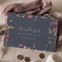 Klassieke Blue Wild Floral Wedding