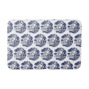 Klassieke Blue Willow Design Kitchen Rug of Badmat