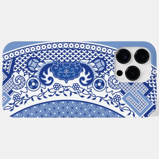 Klassieke Blue Willow iPhone / iPad case (Achterkant (horizontaal))