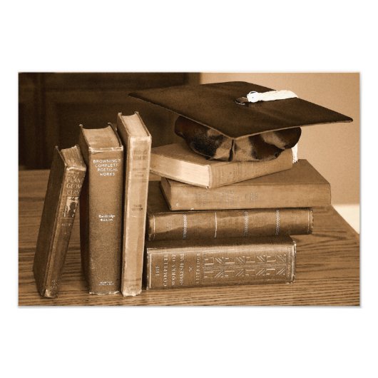 Klassieke boeken met mortierraad foto afdruk (Voorkant)