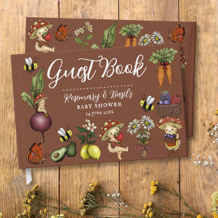 Klassieke Boerenmarkt Kleine Spruit Baby Shower Gastenboek