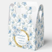 Klassieke Boho Lichtblauw Goud Wedding Favoriet Bo Bedankdoosjes (Geopend)